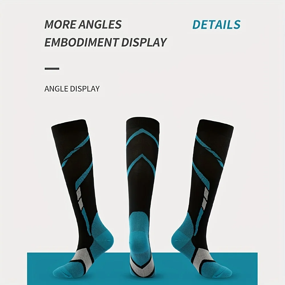 4/1pairs Copper Compression Socks For Women And Men - And Enhance Performance For Medical, Running, Nursing, And Athletic Activi