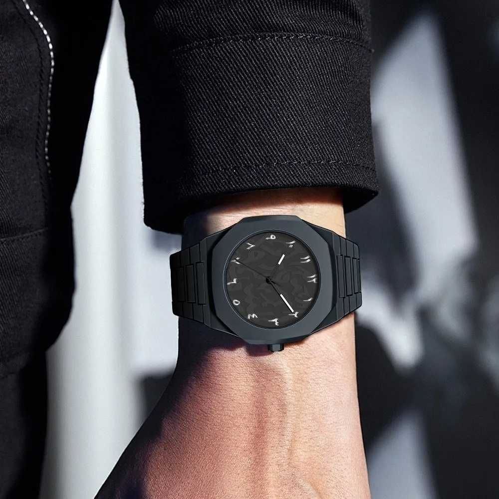 Arabic Dial Waterproof Watch Plastic Strap Color Strap Quartz Watch Exquisite Design Round Dial Student Sports Wristwatches