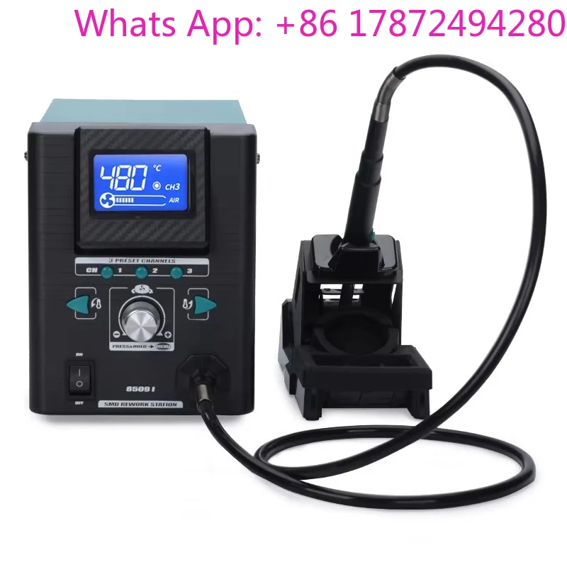 8509-I Precision Hot Air Soldering Station 0.5mm Hot Air Nozzle Digital Display BGA Rework Station