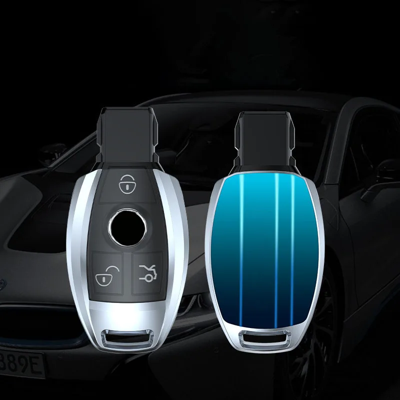 

Zinc Alloy Car Remote Key Case Cover Protection For Mercedes Benz A B C E GL S GLA GLK CLS Class AMG W204 W205 W212 W463 W176