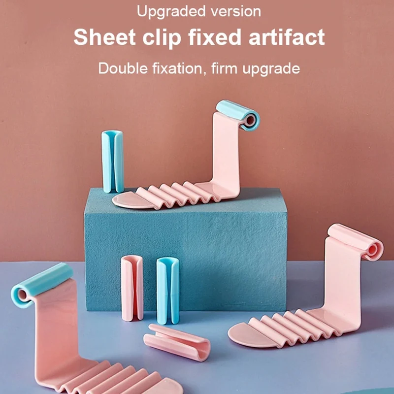 Support de drap de lit antidérapant, pince à drap invisible domestique, sans mèche, 6 pièces