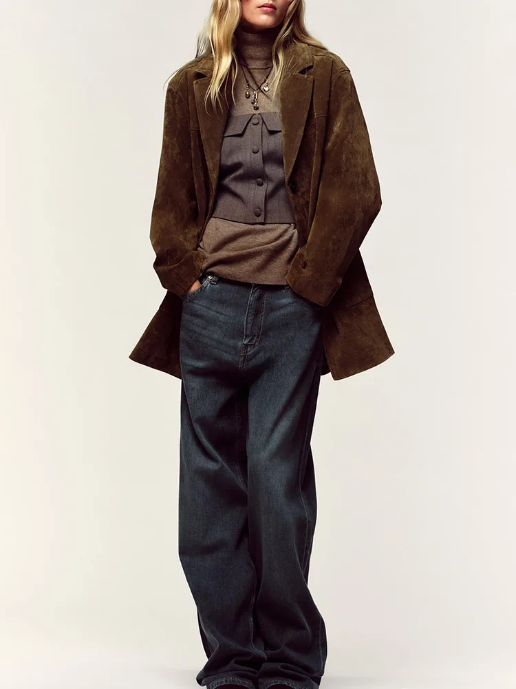 المرأة Faion مستقيم oulder Bared ضيق صالح صديرية دائرية جديد وصول الخريف 2025 تنوعا Ele المرحلة ارتداء العرقية Sle