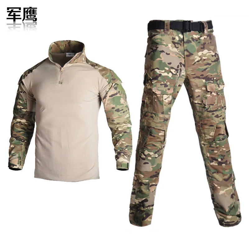 G2 Frog Suit Camo Zweiteilige taktische Kampfuniform, verschleißfest, wasserdicht, für den Außenbereich, militärisches Training, Airsoft, Jagd, Ausbildung – Detail 12