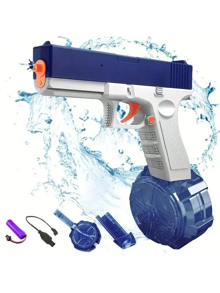 Pistola de agua eléctrica, pistolas de chorro automáticas, pistola de agua para niños de 6 a 12 años con gran capacidad, batidoras de agua para niños