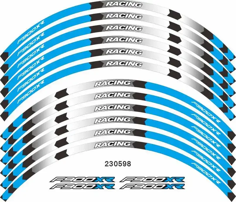 For BMW F900XR Motorcycle Parts Contour Wheel Decoration Decal Sticker - B