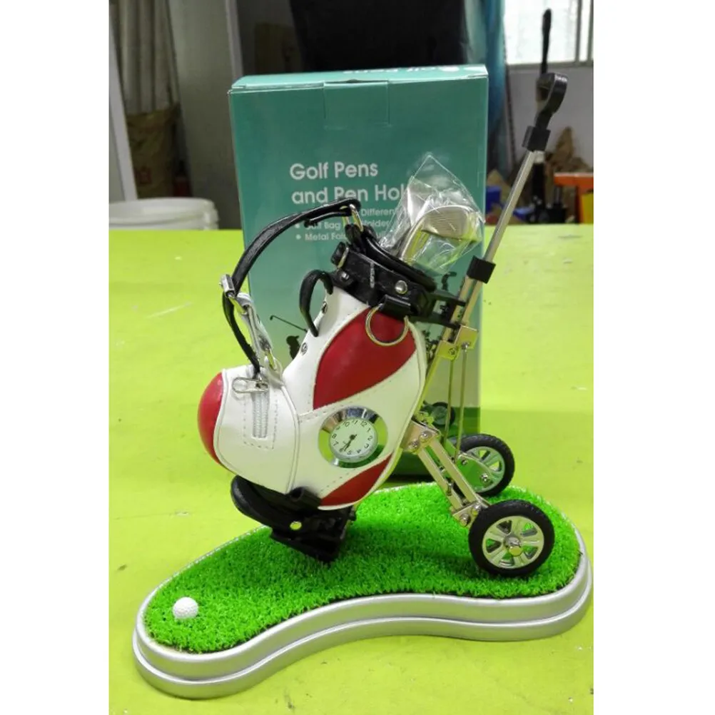 

Набор для гольфа: ретро-коробка для ручек из цинкового сплава с шариковой ручкой Soft Touch, эргономичный дизайн, настольный органайзер, подарок на День отца