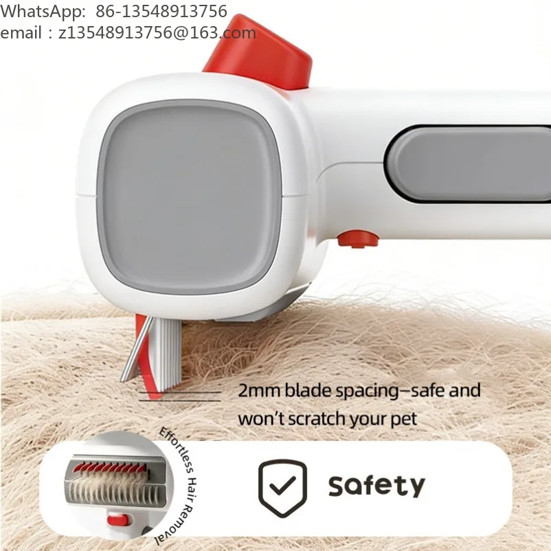 New attractive force 2-in-1 open knot hair removal comb Pet dog dog cat hair removal needle comb with comb