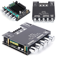 ZK-MT21 Channel Bluetooth 5.0 2.1 Subwoofer Amplifier Board 2x50W+100W 2.1 Channel Board AUX 12V 24V Audio Stereo Bass Amp