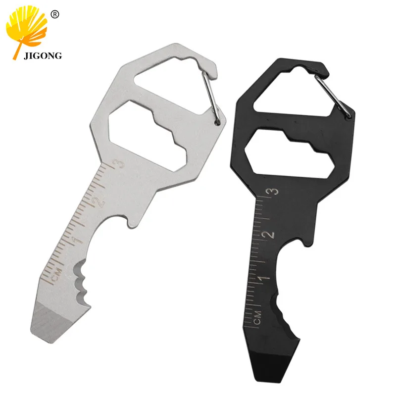 Card Tool Card Bottle Opener Keychain Pendant Tool One-word Driver Twist Screw Measurement Bottle Opening Cutting Rope