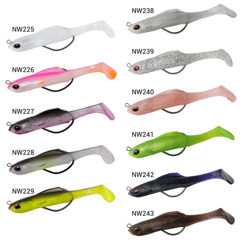 Noeby TPR Swimbait 14cm 30g Hollow Body Sinking Soft Bait Perch Lure Wobblers Thick Shad Needle Stinger Hook Pike Bass Lure