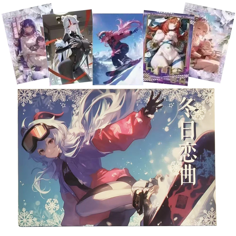 

Genuine Winter Story Card for Child Charming Girls Kamisato Ayaka Yoimiya Goddess Story Limited Game Collection Card Table Toys