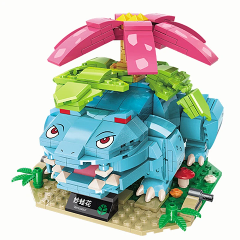 Pokemon Anime Cartoon Pikachu Bulbasaur Bouwstenen Bricks Sets Film Poppen Model Jeugd Speelgoed Voor Tieners Cadeau