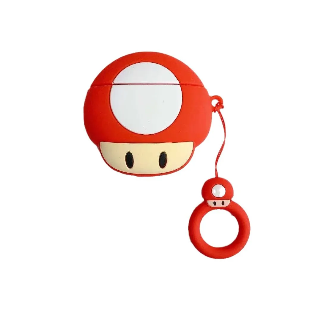 For Airpods Pro 3 Case,Super 3D Mushroom Silicone Protective Earphone Cover For Airpods Pro 2/Airpods 4 Case Funda view 5