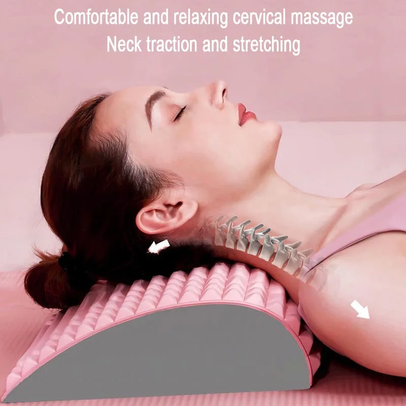 

lumbar stretcher device for lower back Pain Relief Treatment Stretcher Back Herniated Disc Posture Corrector Pillow YBAMQ002