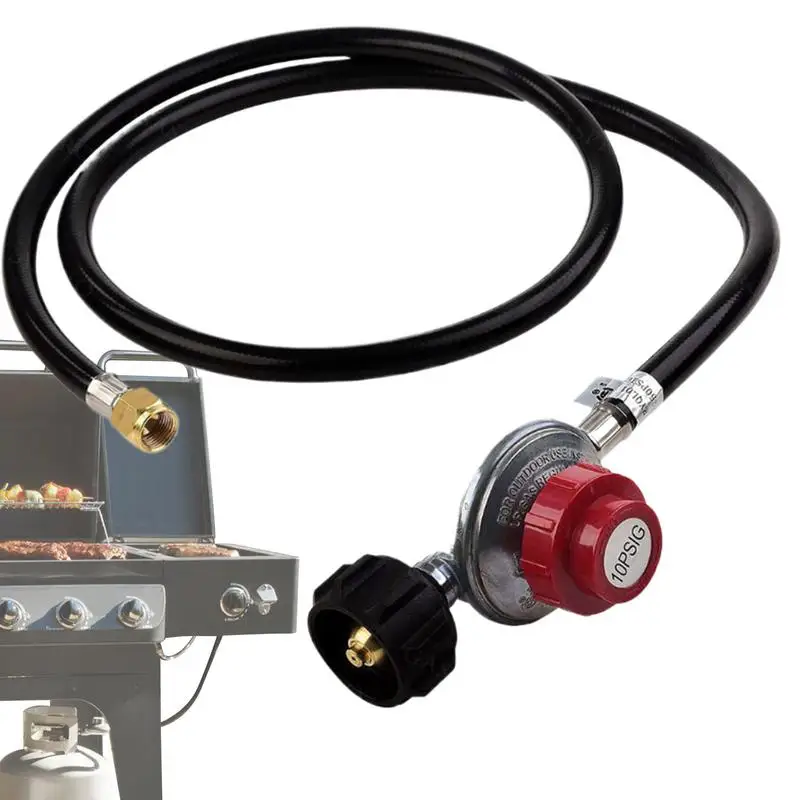 Propane Hose With Regulator 20 PSI Propane Pressure Reducing Valve Propane Adapter Hose Grill Regulator High Pressure Propane