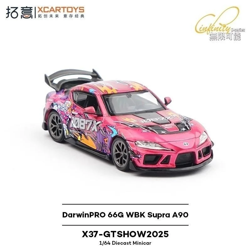 POPRACE 1:64 Pandem S13 Supra A90 1087X EVA TYPE-08 الانجراف سبيكة قسط دييكاست نموذج سيارة مركبة تحصيل حلية #6