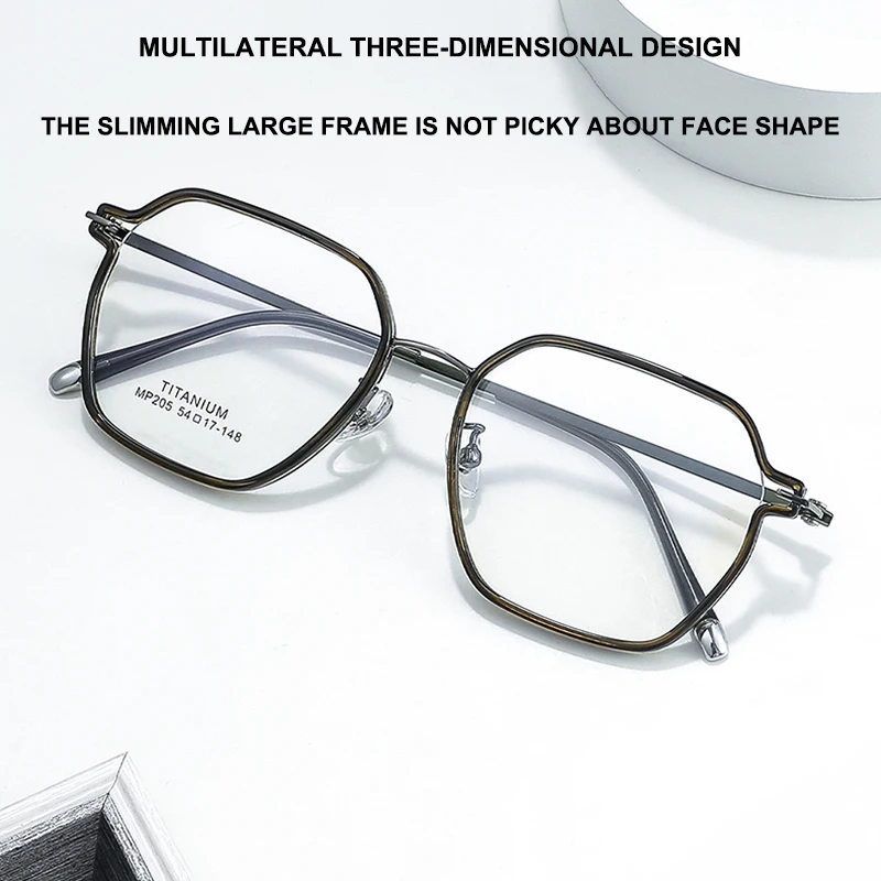 

Ultra-lightweight Titanium Retro Fashion Glasses Frames For Men Women Comfortable Fashionable Eyewear Business Casual Eyeglasses