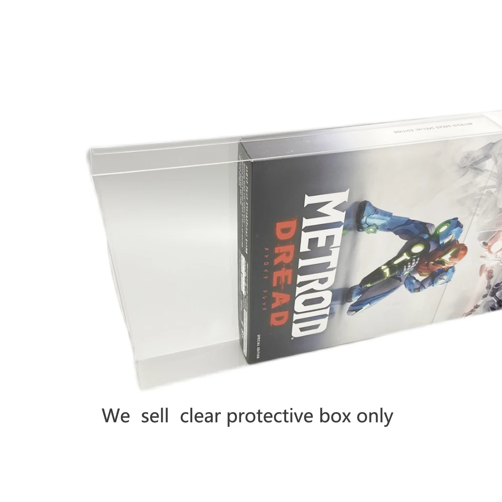 Clear protective PET cover  For SWITCH NS Metroid DREAD Limited Japan Edition   collection display  storage protection box