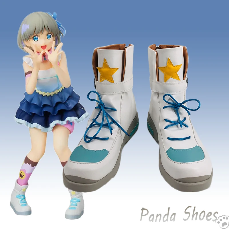 Lovelive Arashi Chisato Cosplay Shoes Anime Cos Sneaker Boots Comic Chisato Arashi Cosplay Costume Prop Shoes for Con Halloween