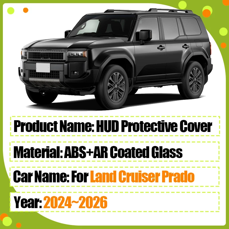 Car Accessories For Toyota Land Cruiser Prado 250 J250 2024 2025 2026 HUD Display Cover Head Up Screen Protective Mat Accessory