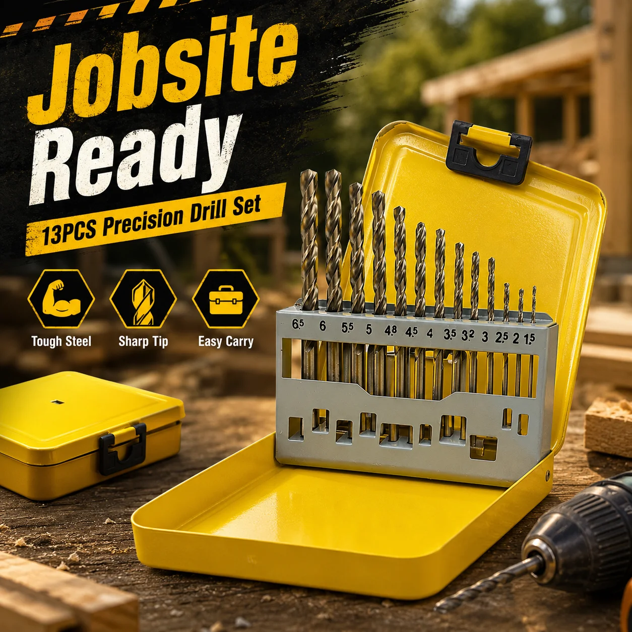 kit-de-brocas-de-torcao-13-pecas-15-65mm-em-aco-de-alta-velocidade-com-estojo-metalico-portatil-para-uso-profissional-e-diy