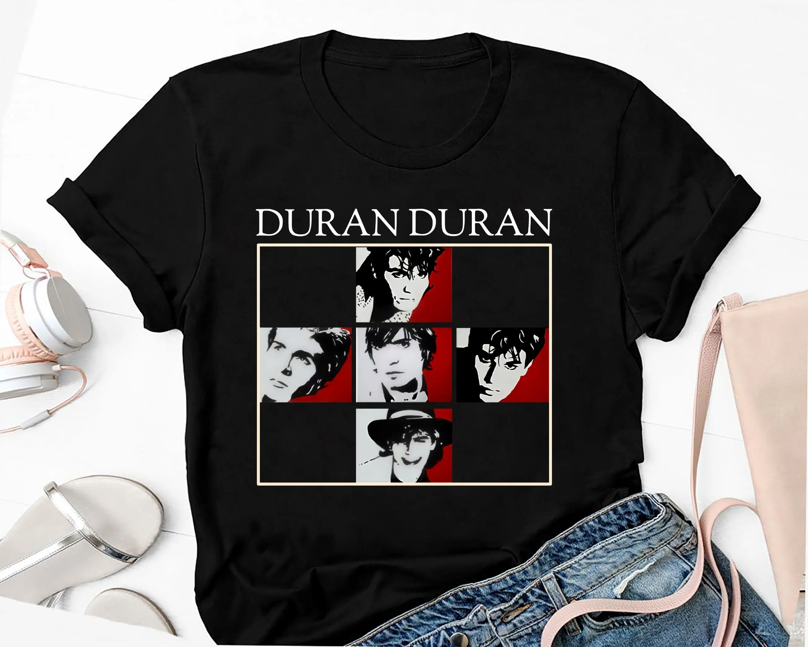 90s Vintage Duran Band T Shirt Tour Rock Fan Future Past 2023 Concert