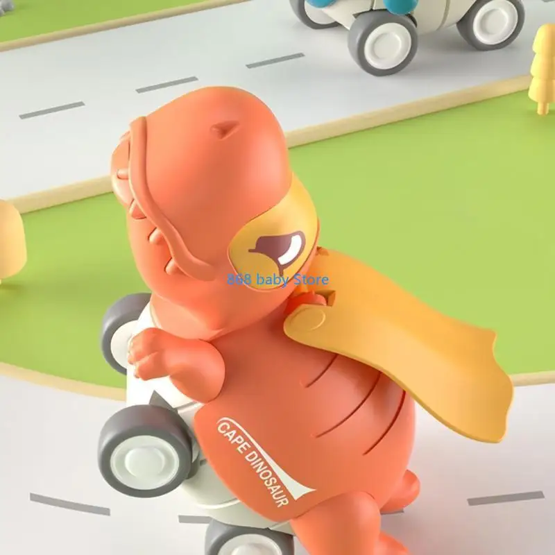 29EE Dinosaur Car Push and Go Vehicles Toy Trucks for for Kids and Toddlers