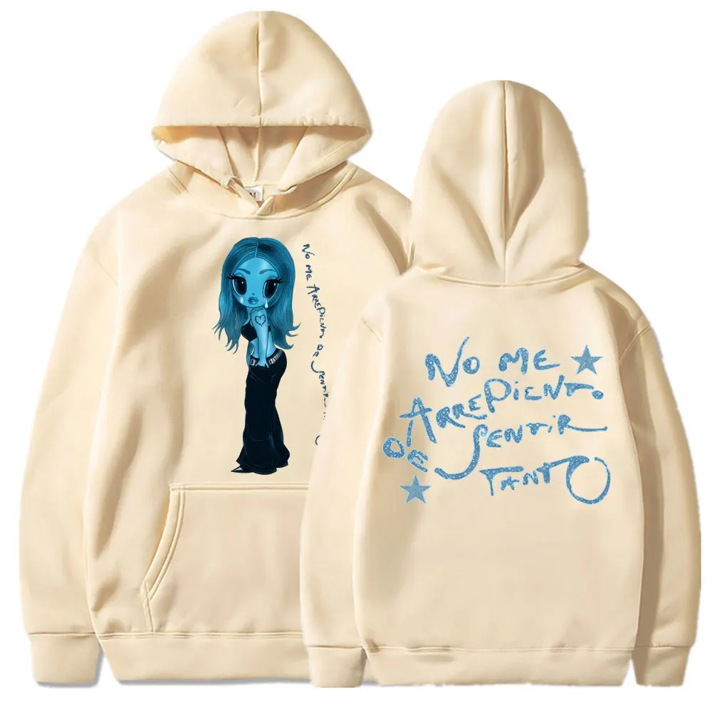 Karol G No Me Arrepiento De Sentir Tanto 2026 New Album Hoodies Music Lover Fashion Sportwear Men Women Fleece Loose Tracksuit