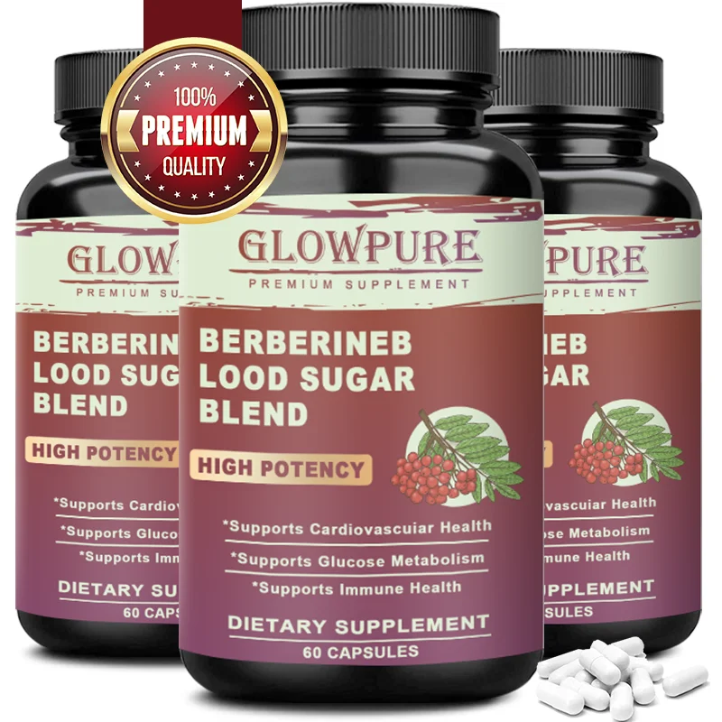 Berberine Capsules Berberine Hydrochloride Support Cholesterol Balance, Glucose Meabolism, immune system