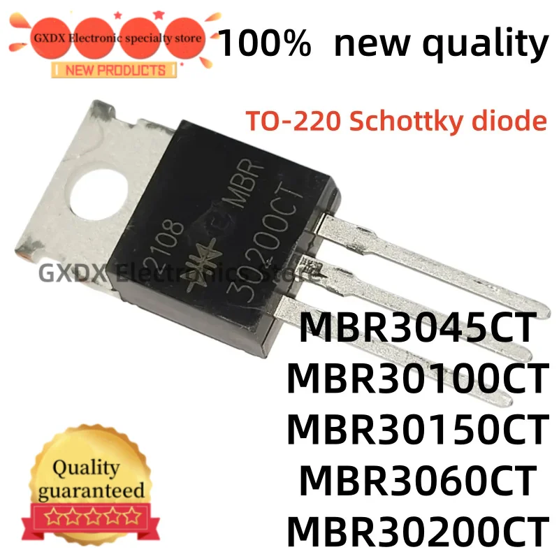 10-20Uds 100% nuevo quality MBR3045CT MBR3060CT TO220 MBR30100CT MBR30150CT MBR30200CT TO-220 Schottky diode In Stock
