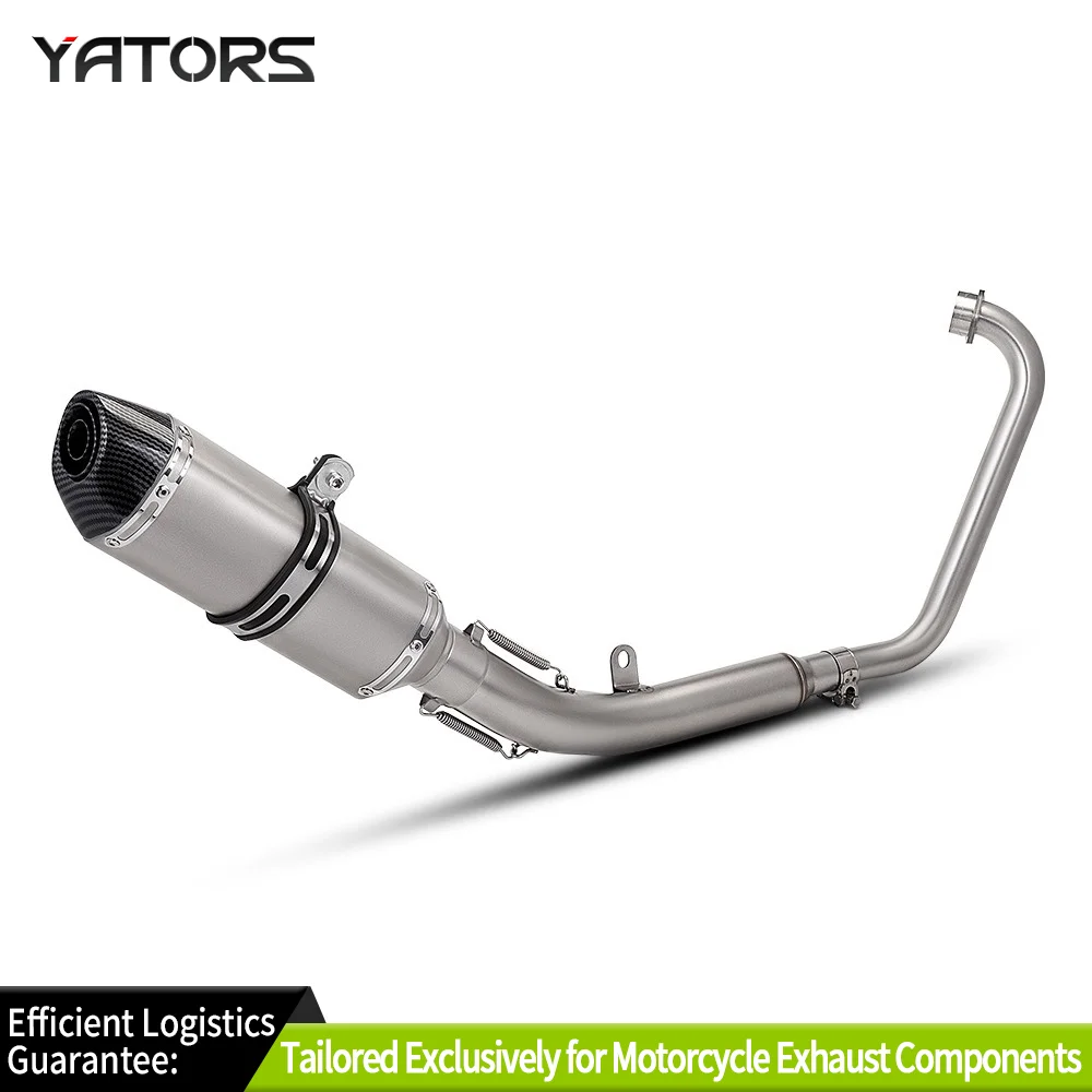 

For ZONTES ZT125 U1 G1 Z1 Z2 Tube Modify Front Link Pipe slip on 51MM Escape Full Exhaust System with db killer (2021-2025)