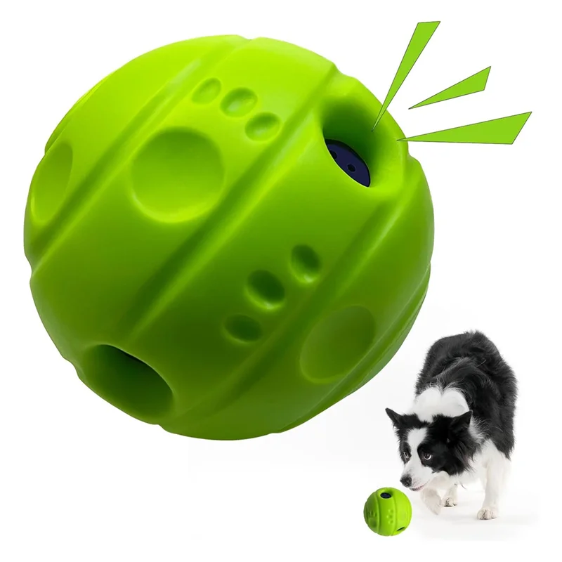 كرة الكلاب التفاعلية SHGO بتصميم غير سام، وصوت Gibbering، وخطوط مقعرة، 3.94 بوصة (10 سم) #3