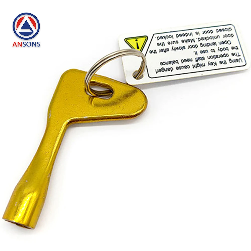 

S200 THYSSENKRUPP Thyssen Elevator Triangular Key Golden Hall Door Triangle Key Ansons Elevator Spare Parts