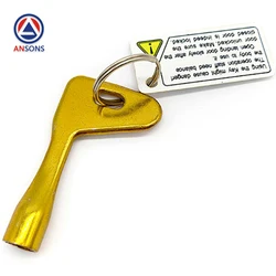 S200 THYSSENKRUPP Thyssen Elevator Triangular Key Golden Hall Door Triangle Key Ansons Elevator Spare Parts