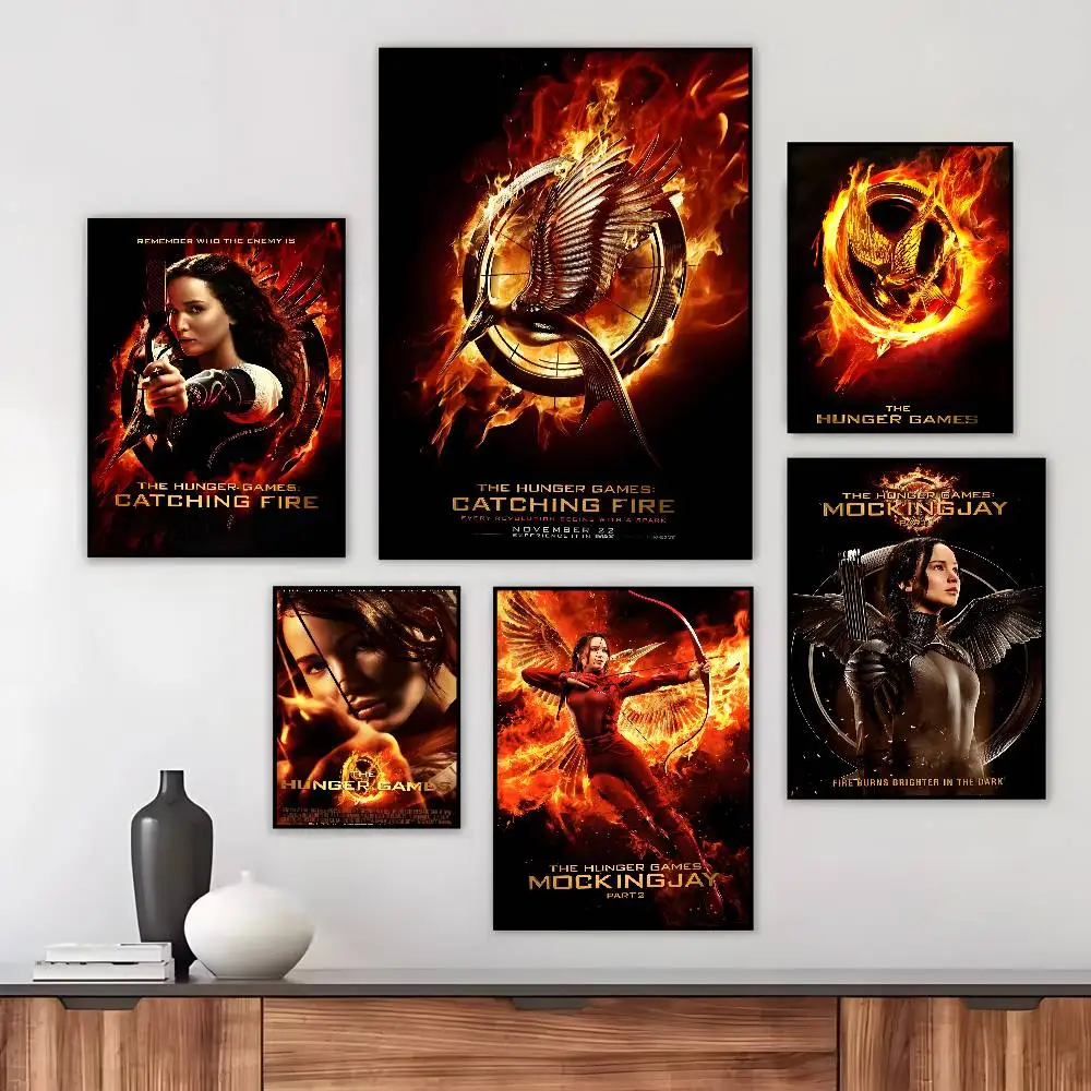 ملصق فني لألعاب h-Hunger من فيلم ريترو عالي الدقة من القماش مطبوع جماليًا وورق جدار فني لغرفة المعيشة وديكور المنزل #2