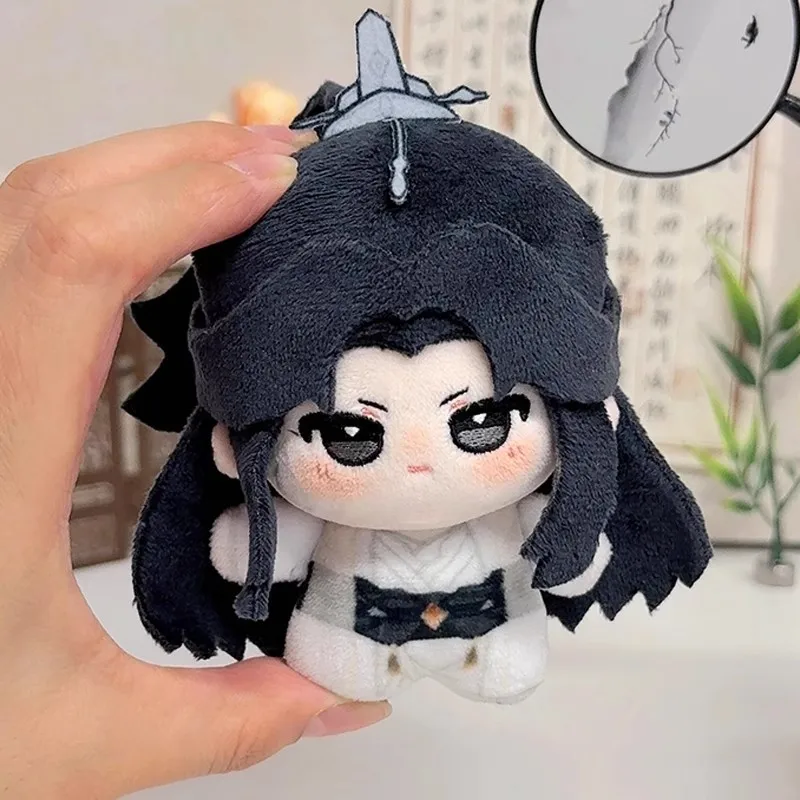 ตุ๊กตาผ้าฝ้ายขนาด 10 ซม. ฮัสกี้และแมวขาว ชิซุน เอ่อร์ฮา เหอ ต้า เต๋อ ไบ หม่า ชิ ซุน ของเล่นเสริมกระเป๋าเป้ ชู ว่านนิ่ง โม รัน