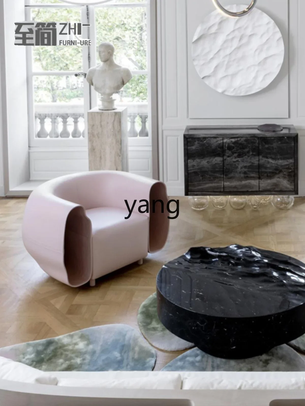 

LMM Creative Casual Special-Shaped Personality Living Room Single Backrest Couch