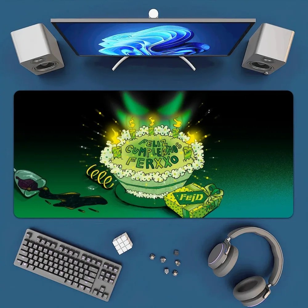 Singer Feid Ferxxo FERXXOCALIPSIS Mousepad Office Large Mouse Mat Keyboard Mats Rubber PC Computer Game Big Anti-slip Mice Mat