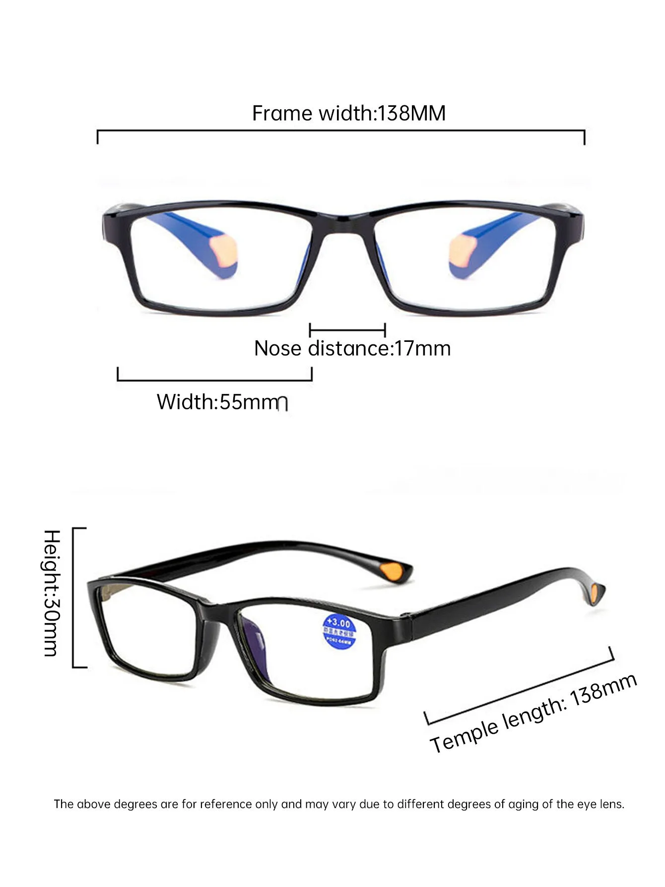 10 PCS Reading Glasses Ultralight Anti Blue-Ray Light Presbyopic Glasses Hyperopia Eyewear Readers +1.0 1.5 2.0 2.5 3.5 4.0 image 6