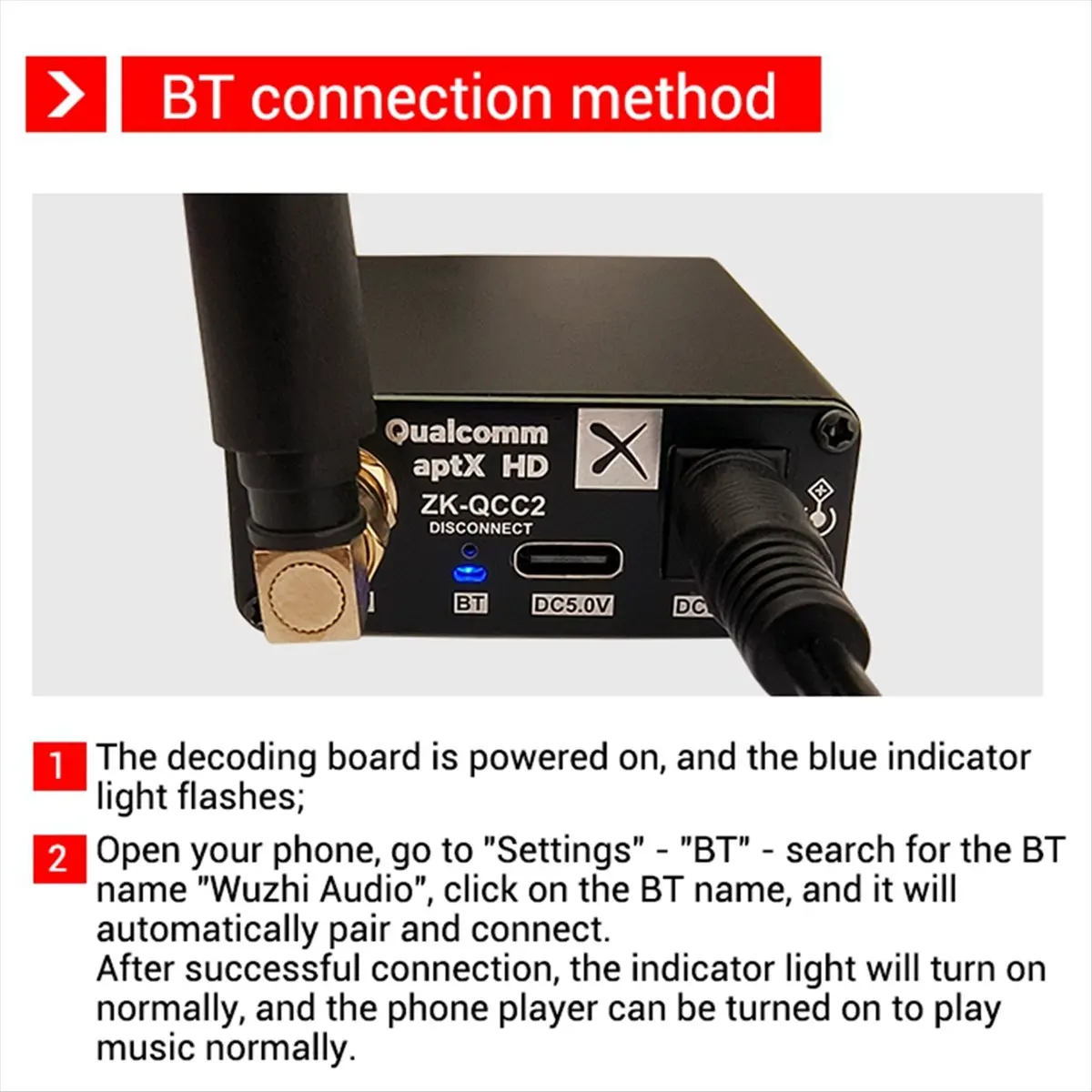 【dt56】qcc3034を使用した、オーディオ愛好家向けの高品質、ロスレスbluetooth50デコーダー・レシーバー・プリアンプ基板。