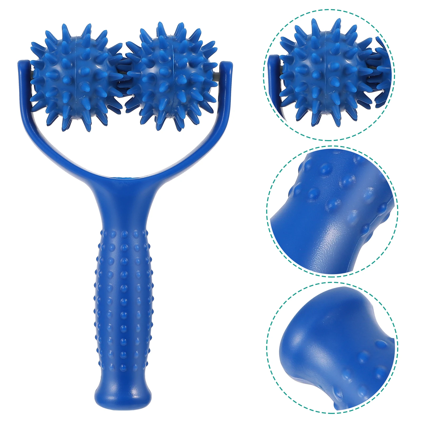 

Massage Roller Stick PVC Manual Massager Ergonomic Handheld Back Pain Relief Portable Body Travel Home Use