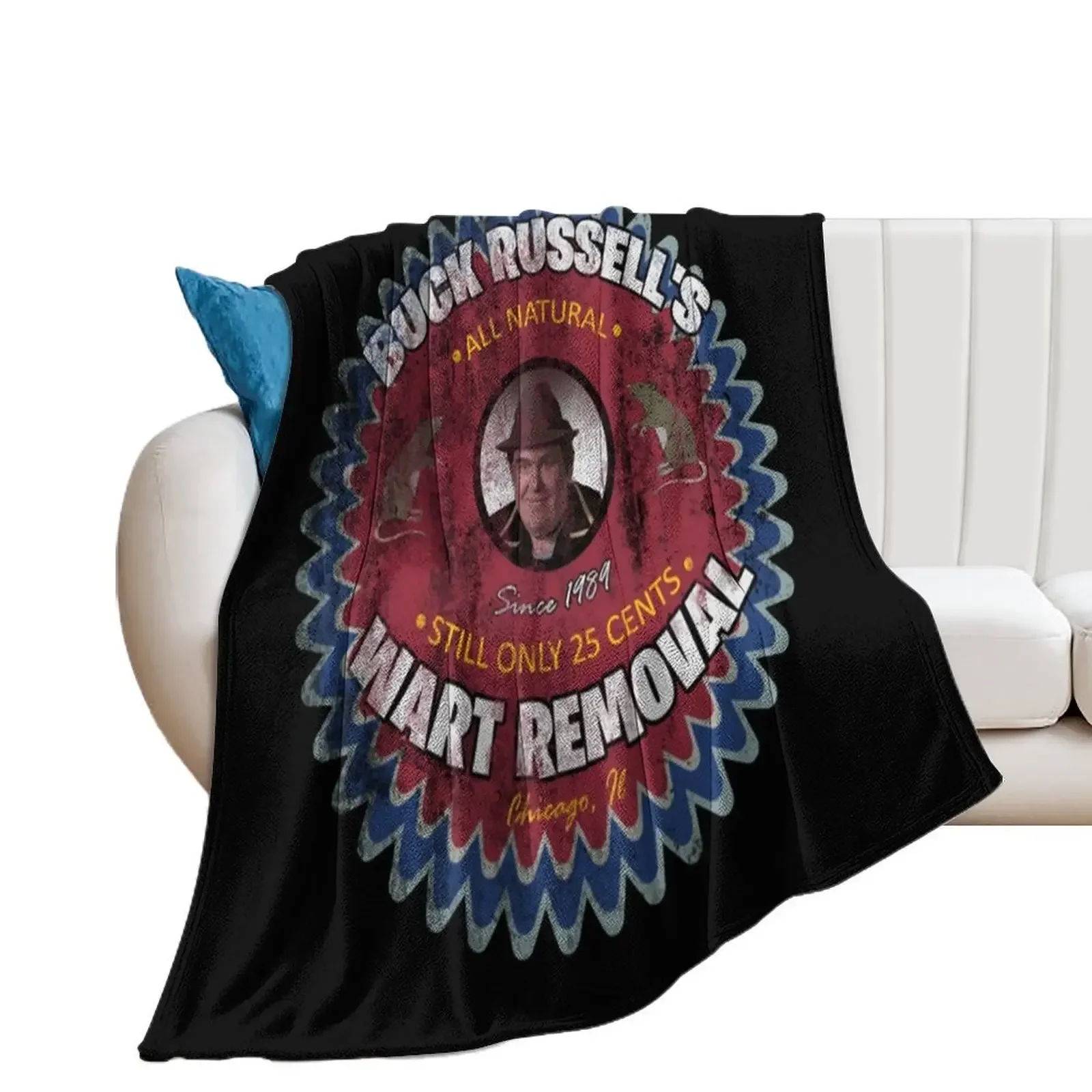 

Buck Russell's Wart Removal from UNCLE BUCK, distressed shirt Throw Blanket Stuffeds Plush for sofa Summer Blankets