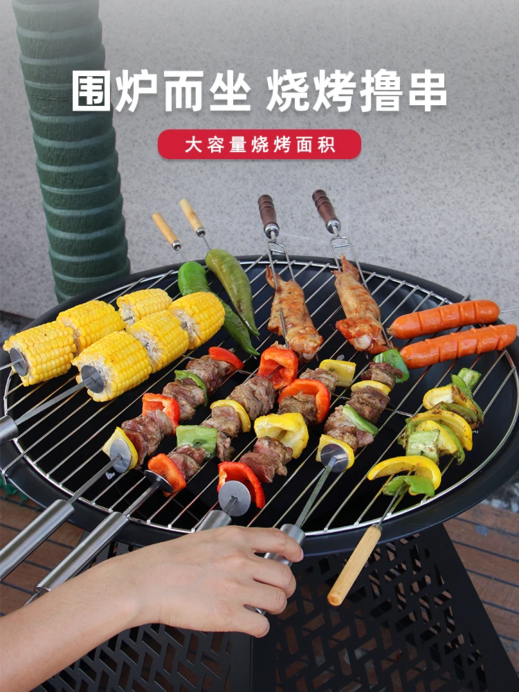 Stove Tea Cooking Household Barbecue Stove Warm Pot Outdoor Heating Stove Charcoal Roasting Table