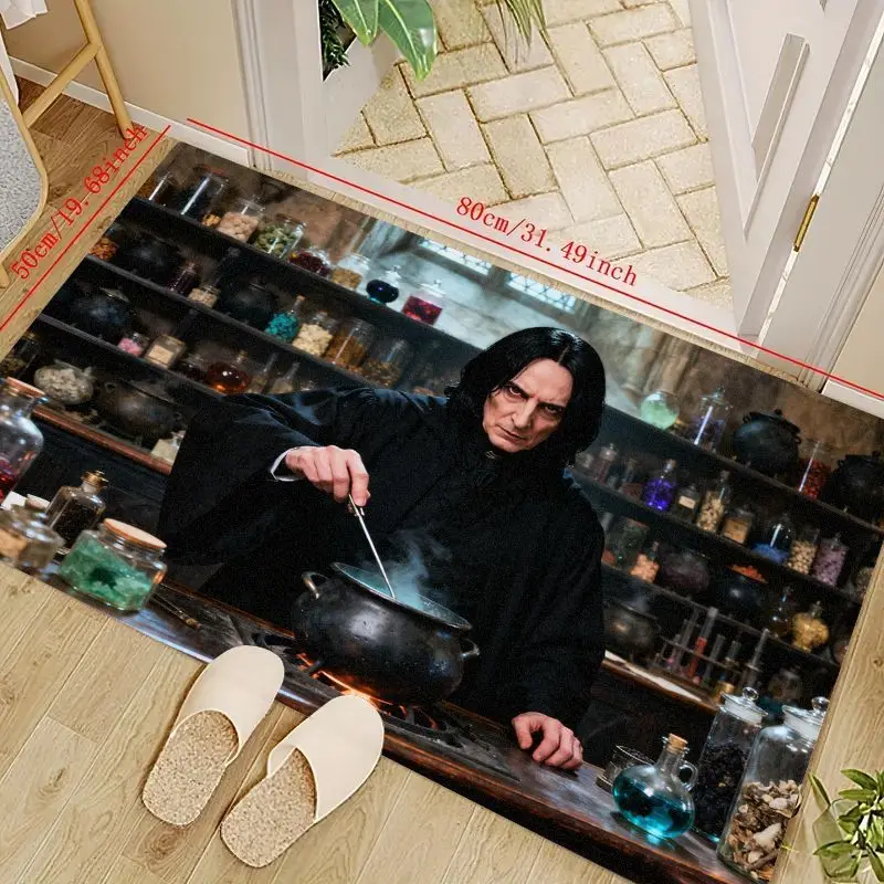 

1 шт. Гарри Поттер Severus Snape Potions Class напольный коврик для гостиной, спальни, прихожей, домашнего декора, волшебный мир, фанат, подарок муравьи