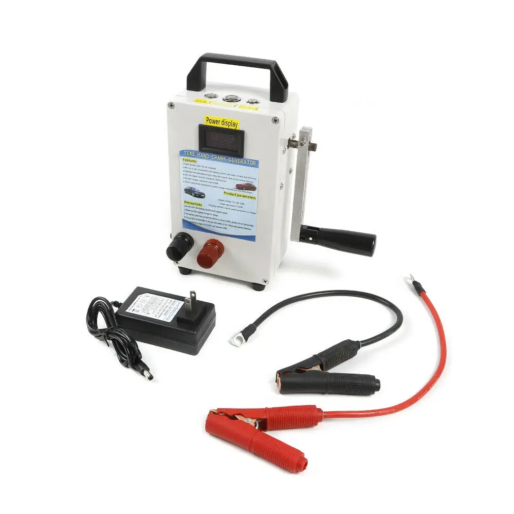 Hand Crank Generator Power Bank Draagbare Emergency Handleiding Generator Voeding Opladen Dynamo DC11-15V