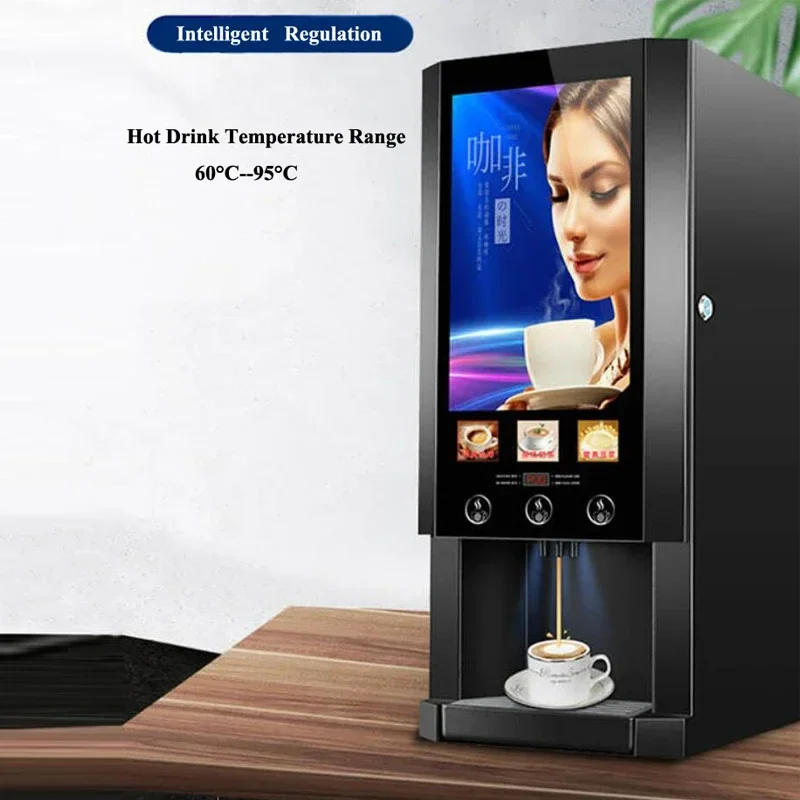 Distributore automatico di tè per vendite calde Distributore automatico di tè caldo con 3 gusti caldi per le aziende