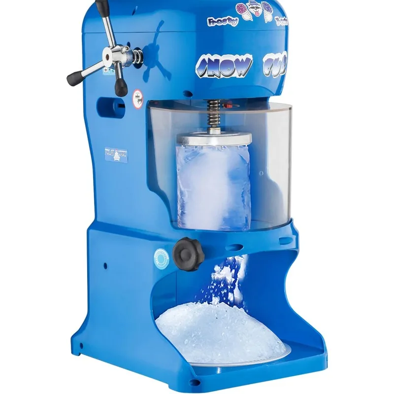 Snow Cone Machine - Electric Block Ice Shaver and Snow Cone Maker with Adjustable Blades for Parties, Events