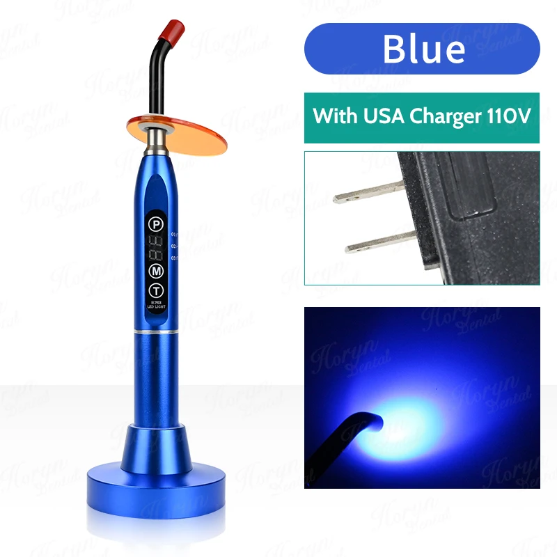 LED Draadloze Tandheelkundige Curing Light Lamp Machine Tandheelkunde Polymeriseren Hars Cure 5 s/3mm Lamp Licht Uitgeharde Tandheelkundige Orthodontie