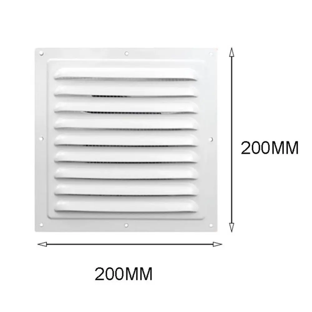 Aluminum Alloy Air Vent Grille Heating Cooling Vents Plate Exhaust Outlet Window Square Vent 150/200/250/300mm