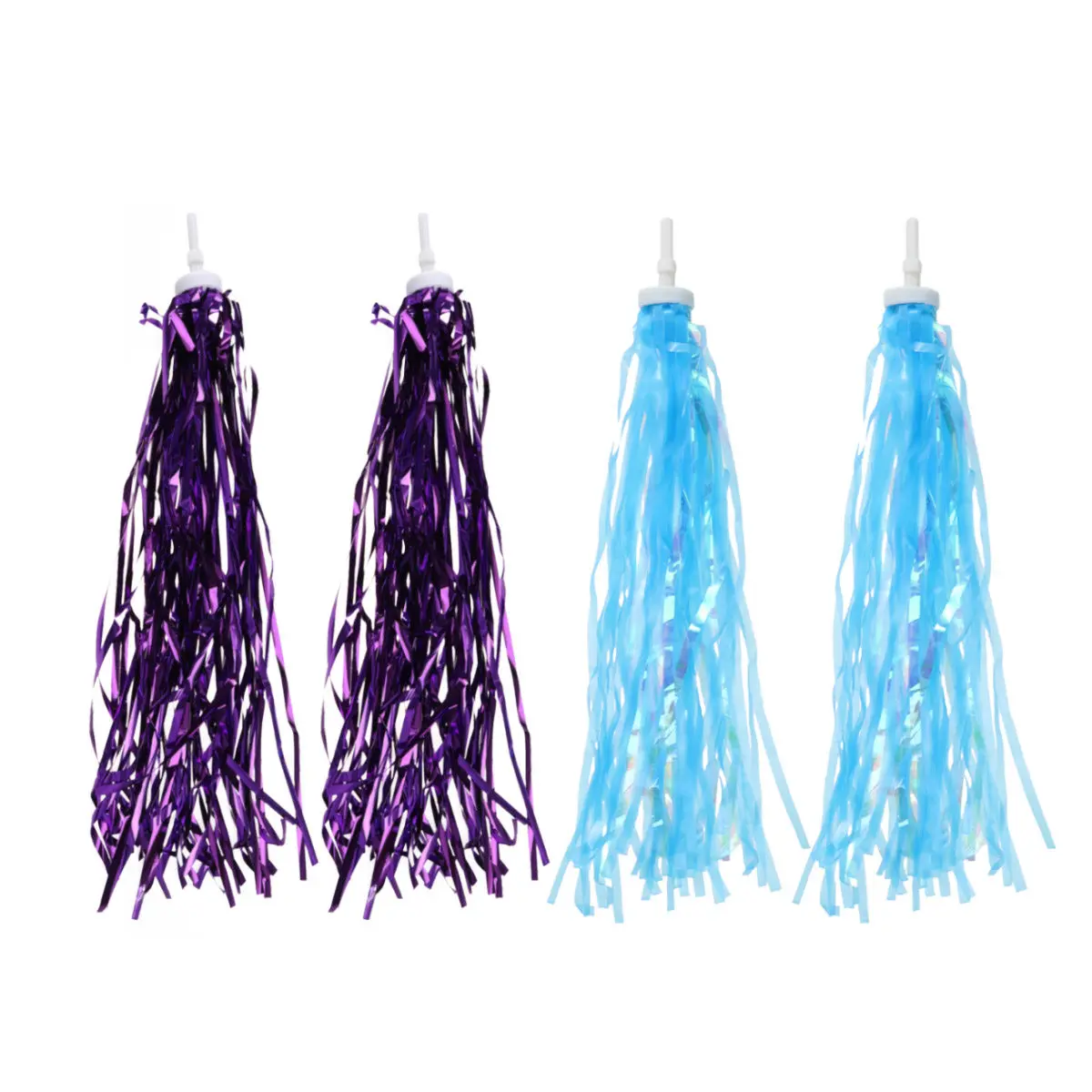 

6Pairs Bike Handlebar Streamers Glossy Colorful Streamer Tassels for Bikes Tricycles Scooters Decoration